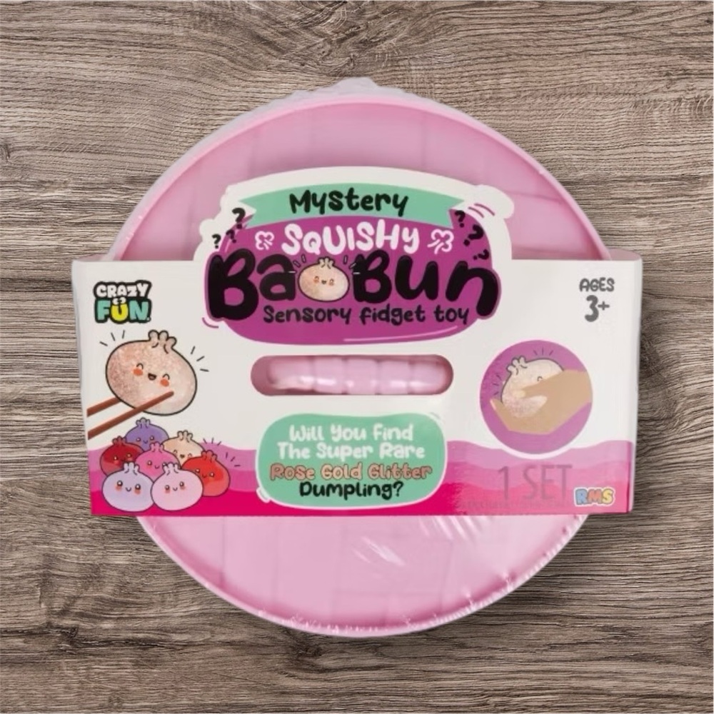 Viral Mystery Dumpling! NEW* Valentines Rose Gold Glitter Mystery Squishy *RARE*